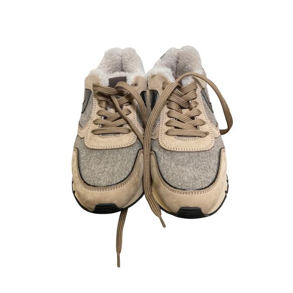 NWOB Voile Blanche Tan Lace Up Winter Sneaker Sz 38 - Picture 1 of 4